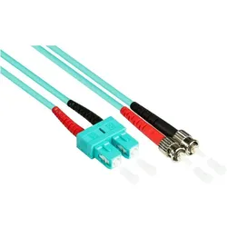 Varia SO-33130 - Patchkabel LWL Duplex OM3 (Multimode, 50125) SCST, LSZH, 15m (15 m), Netzwerkkabel