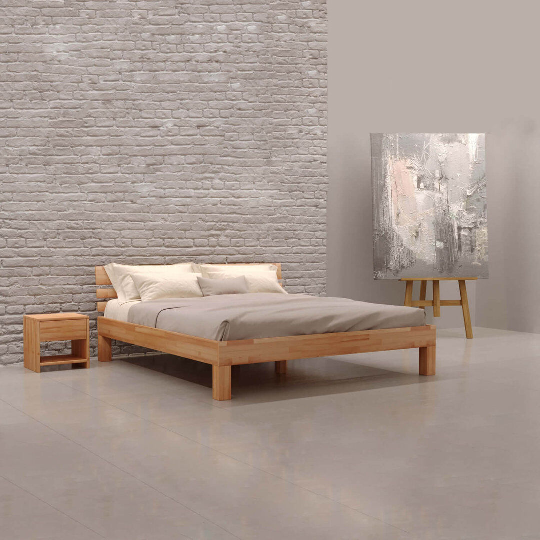 Fernleaf Rosalind Solid Wood Bed Beech 120 x 200cm