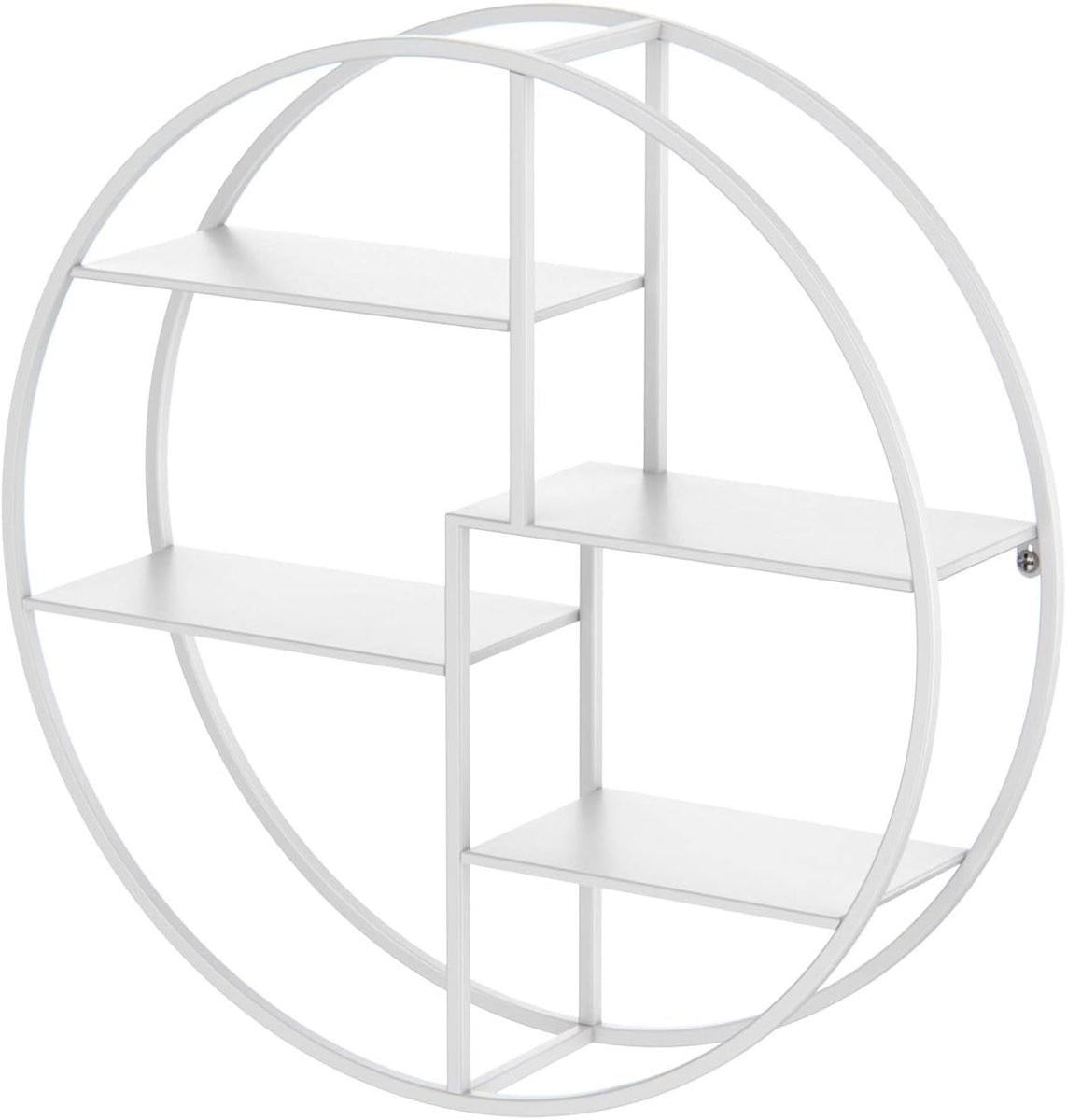Wit Wandrek Rond - Decoratieve Plank voor Keuken en Woonkamer - 60 cm
