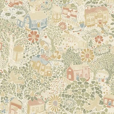 A-Street Prints York Wallcoverings Vava Vitmossa Light Grey Wallpaper