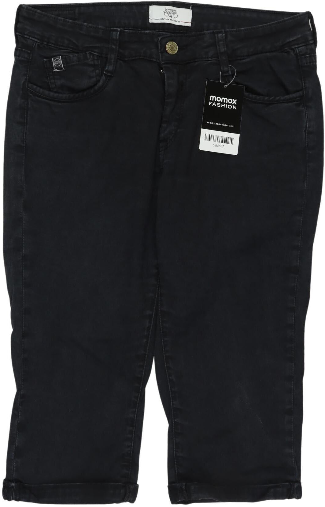 le temps des cerises Damen Shorts, Marineblau, Gr. W27, Baumwolle / Elasthan - Second Hand