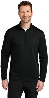 Port Authority K241 Wearever Performance Pique 1/4-Zip in Deep Black size 3XL   polyester pique