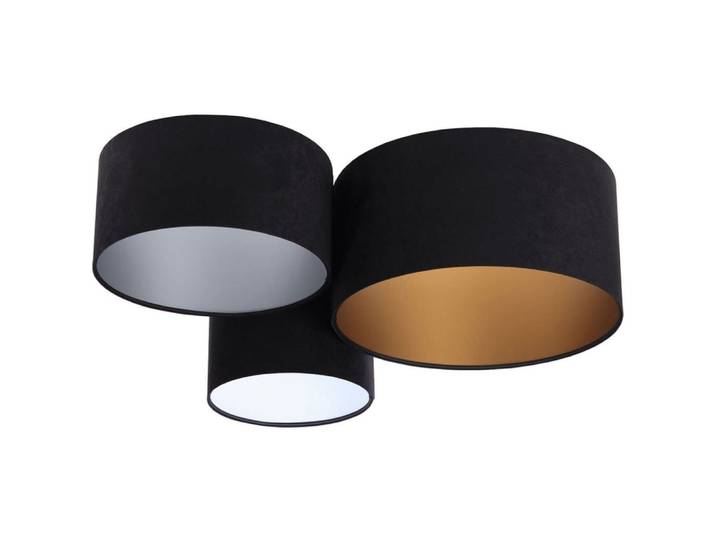 Plafonnier en tissu, trio