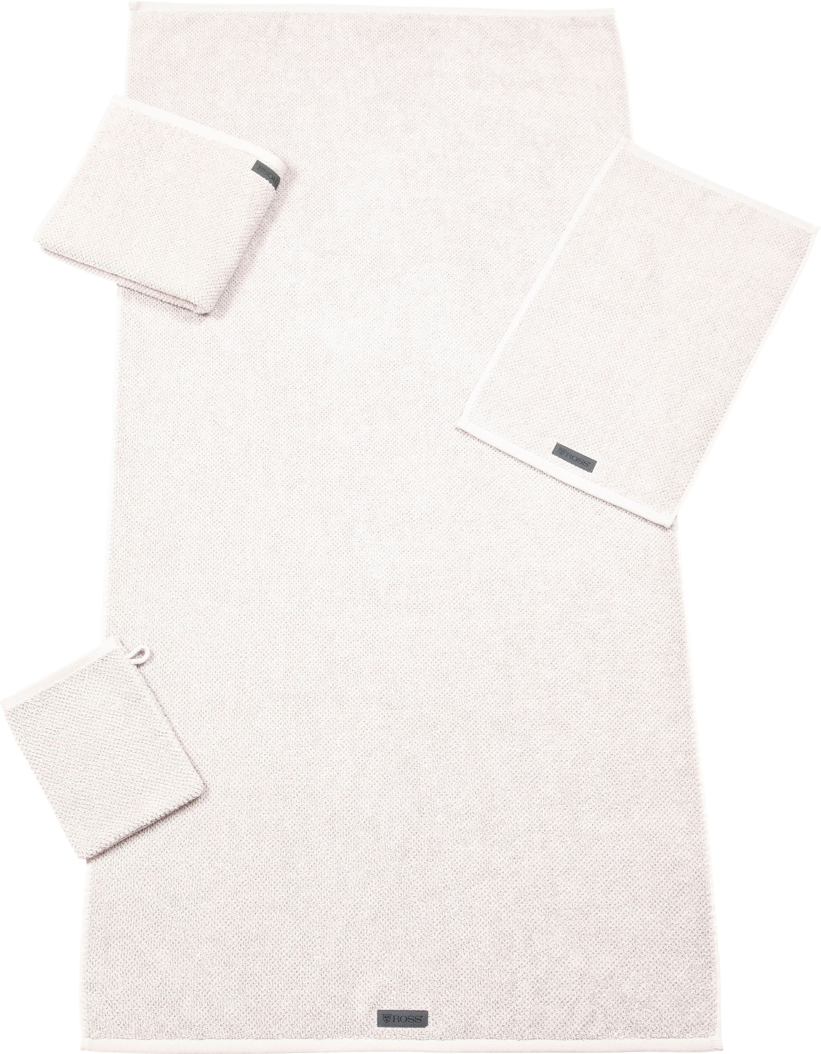 Duschtuch ROSS "Selection", weiss (weiß), B:70cm L:140cm, Frottier, Obermaterial: 100% Baumwolle, Handtücher, Duschtuch, 100 % Bio-Baumwolle weiß B/L: 70cmx140cm, 1 Stk., Frottier