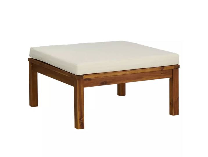 VidaXL - Fußhocker akazienholz, One Size, Weiss