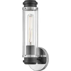 Elstead Lighting Masthead Wandleuchte 1-flammig Chrom poliert Schwarz IP44