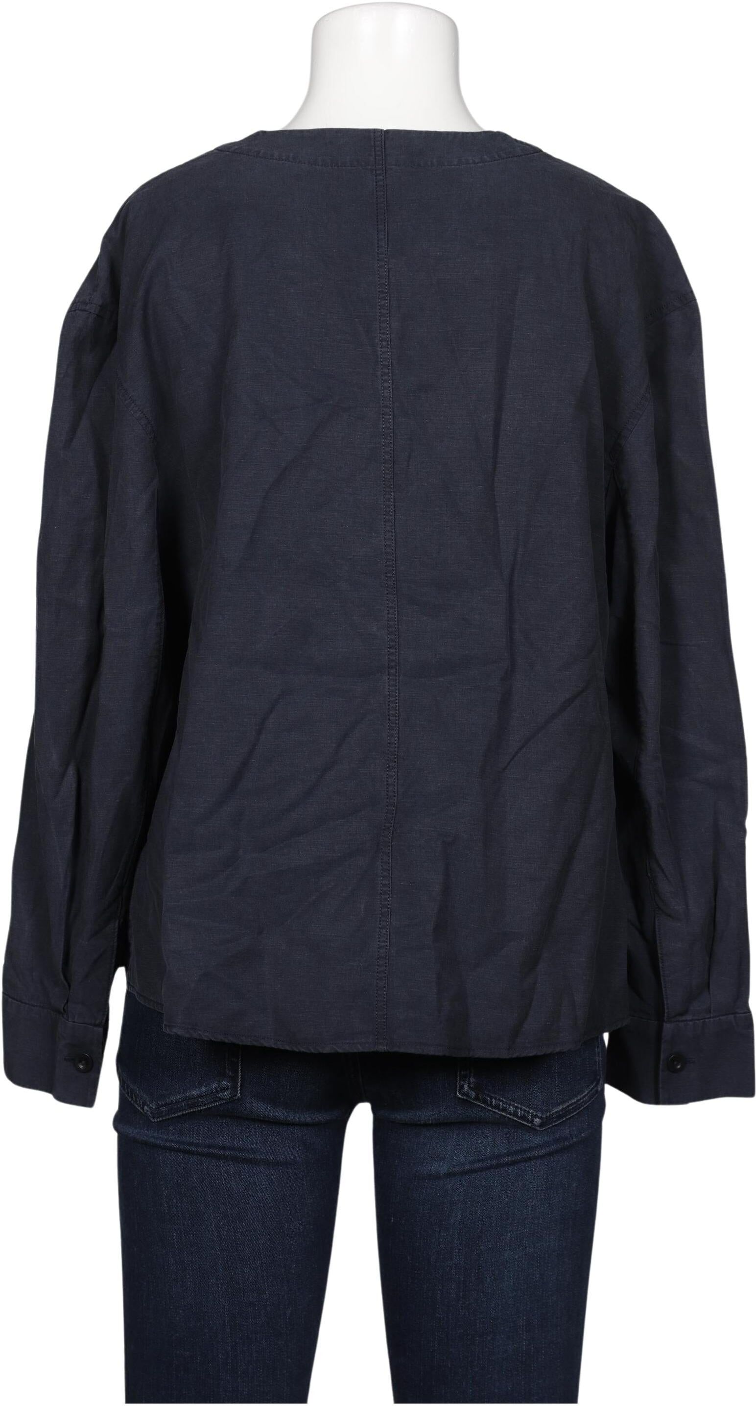 COS Damen Bluse, Marineblau, Gr. S, Hanf / Lyocell / Baumwolle - Second Hand