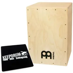 Meinl MYO-CAJ Cajon Bausatz Natur mit Sitzpad CP-01 (Cajon), Perkussion, Braun
