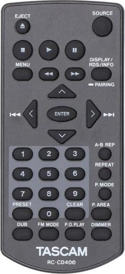 Tascam Player CD-400U DAB, Schwarz, DAB, FM, Drehregler, AAC, CD-A, MP3, WAV, WMA, FAT16, FAT32, MicroSD (TransFlash), MicroSDHC