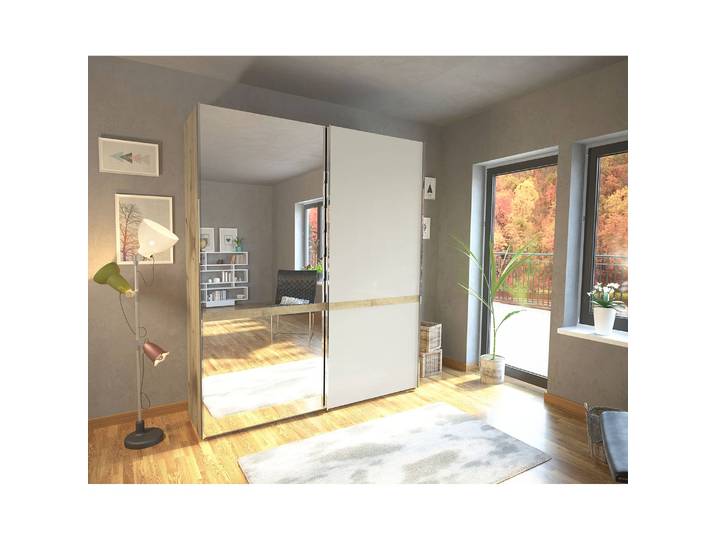 Armoire portes coulissantes Barcelona II 200 x 217cm Marron