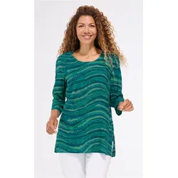 Viskose-Bluse in Druck smaragd in Größe 38 von DW-Shop, Smaragd, 38