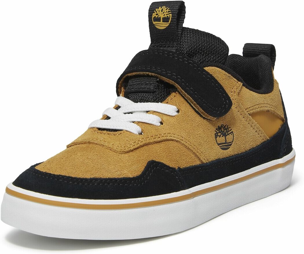 TIMBERLAND Baskets en cuir à lacets élastiqués STONE JUMP LOW HOOK & LOOP