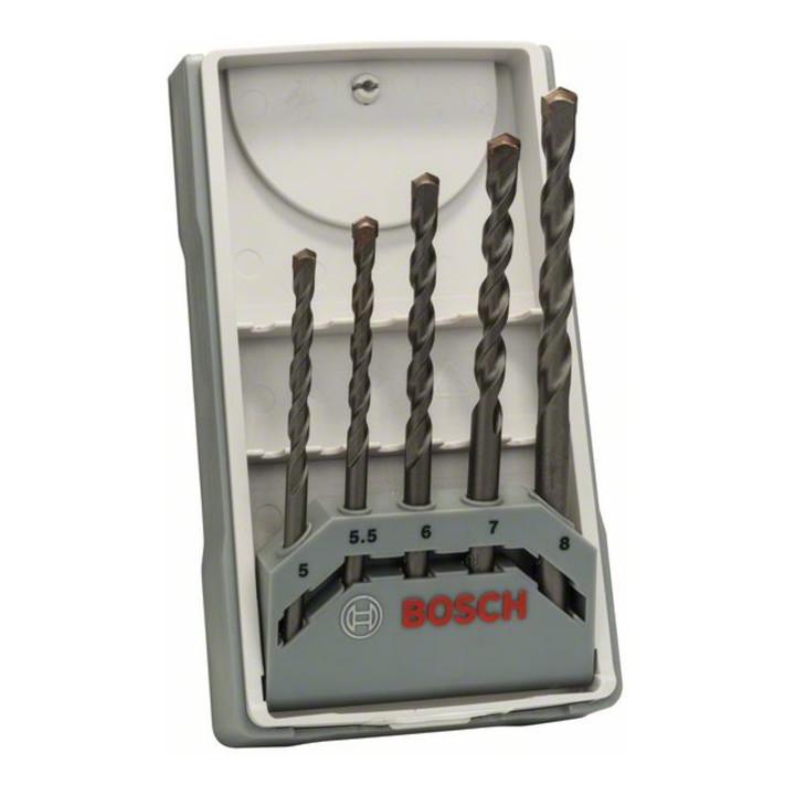 BOSCH Betonbohrer CYL-3 Set Silver Percussion 5-teilig 5 - 8 mm (2607017081)