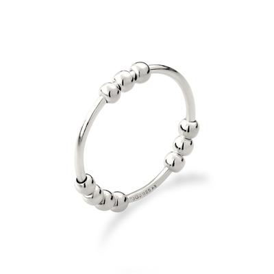 Silberring ELLI "Ring Kugel Design 925 Sterling Silber" Gr. 54, silber, Fingerringe, Damen, 54, Silber 925 (Sterlingsilber), Silberring