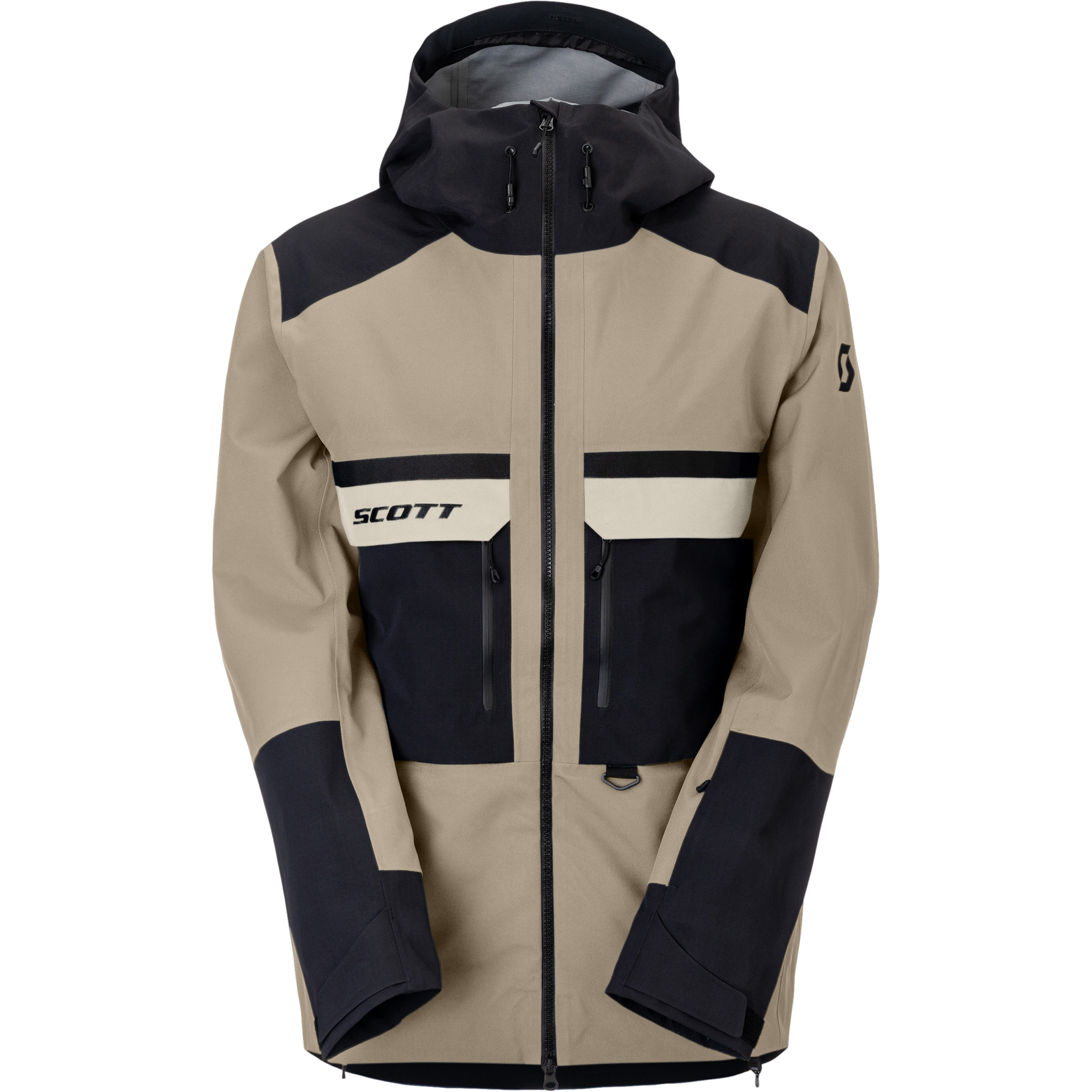 Scott Vertic Utility 3L Herren Regenjacke beige Größe M Freeride Wasserdicht Wasserabweisend
