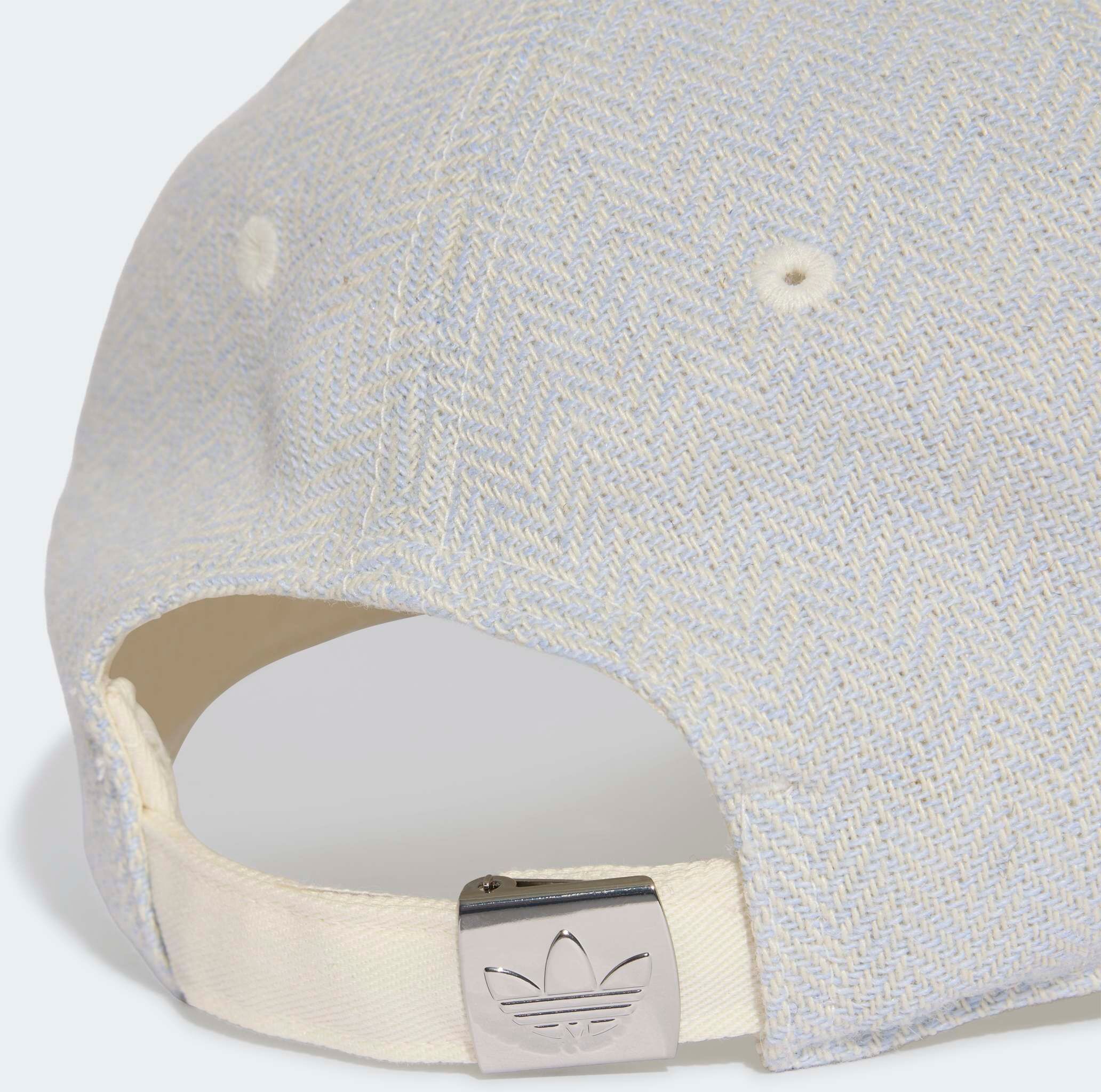 Baseball Cap ADIDAS ORIGINALS "ADIDAS ORIGINALS, TWEED", Damen, beige (chalk weiß, crystal sky), Obermaterial: 100% Baumwolle, Caps Baseball Cap, im sportlichen Stil, für Erwachsene