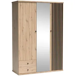 DREHTÜRENSCHRANK Caya mit zwei Türen und Schubladen, 150 cm