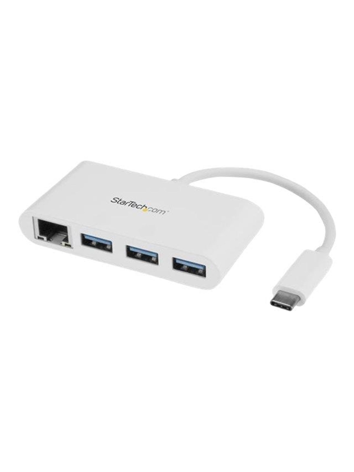StarTech.com USB-C Hub 3-Port with Gigabit Ethernet USB-Hubs - 3 - Weiß
