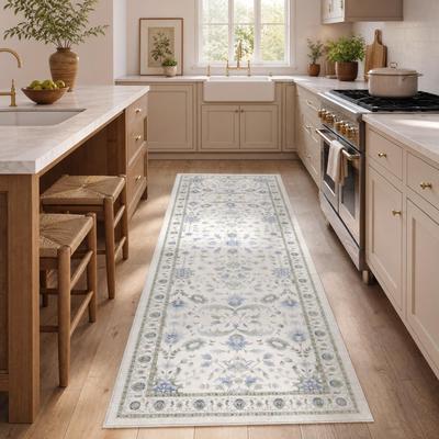 Garvee Vintage Oriental Washable Area Rug