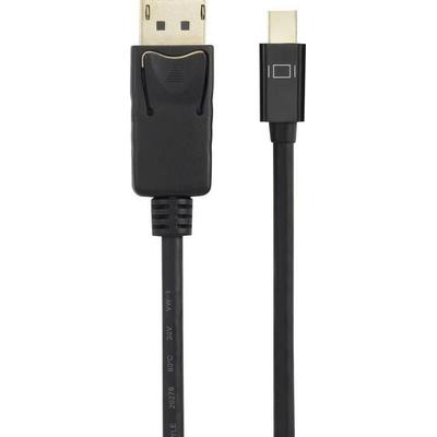 Renkforce Mini-DisplayPort / DisplayPort Adapterkabel Mini DisplayPort Stecker, DisplayPort Stecker 1.00m Schwarz RF-4538172