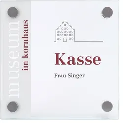 Türschild, Galerie, 150 x 150 mm - 150x150x8 mm