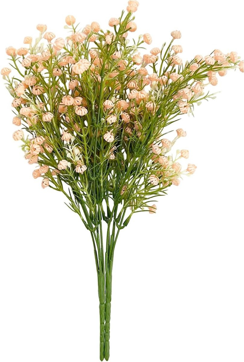 Kunstbloemen Sluierkruid Lichtroze - Realistische Nepbloemen Decoratie - 38 cm
