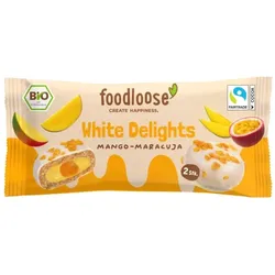 foodloose White Delights Mango Maracuja Kugeln vegan bio