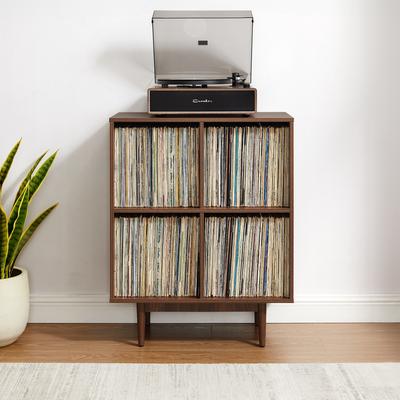 Crosley Furniture Crosley Liam 4 Cube Record Player Stand With Vinyl Storage
