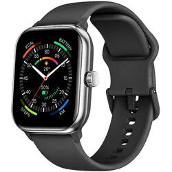 Smartwatch Rechteckig IP68  201 (Silber)