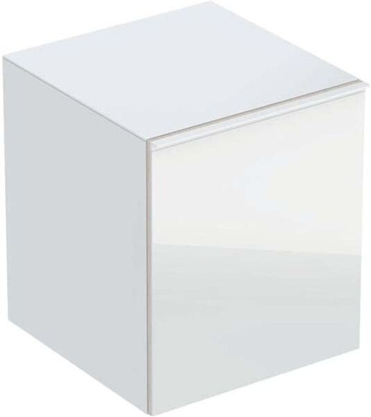 Geberit Acanto Seitenschrank 500618012 45x52x47,6cm, Glas weiß - weiß hochglanz