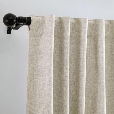 Threadmade Home Llc Ladora Curtain Panel, 52 x 84, Natural