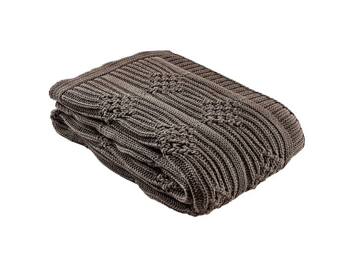 Decke 130 x 1 x 170cm Braun/Braun Baumwollstoff