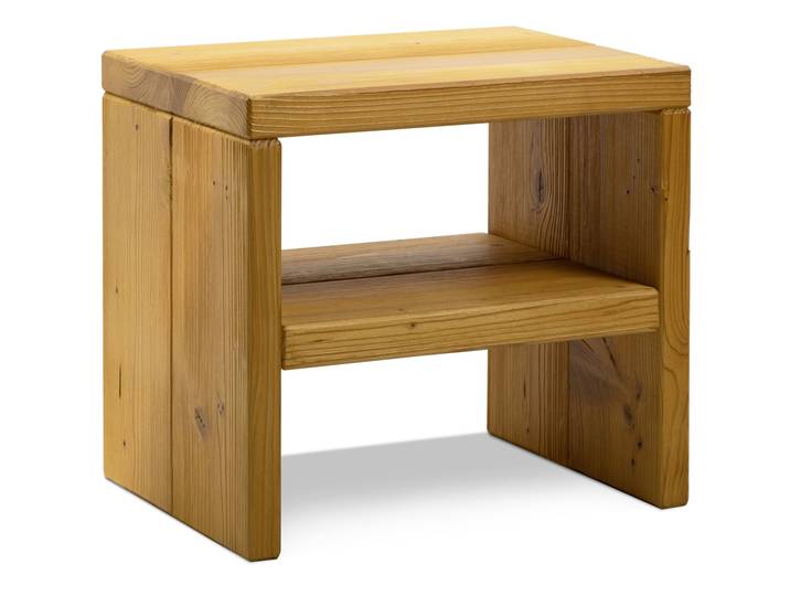 CURBY Nachtkommode, rustikale Altholzoptik, Material