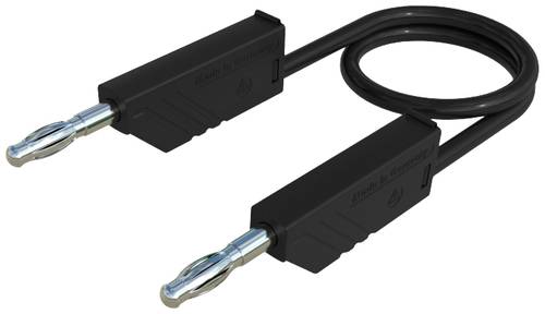 Hirschmann Test & Measurement CO MLN 50/2,5 Messleitung Lamellenstecker 4mm Lamellenstecker 4mm 0.50m Schwarz 1St.