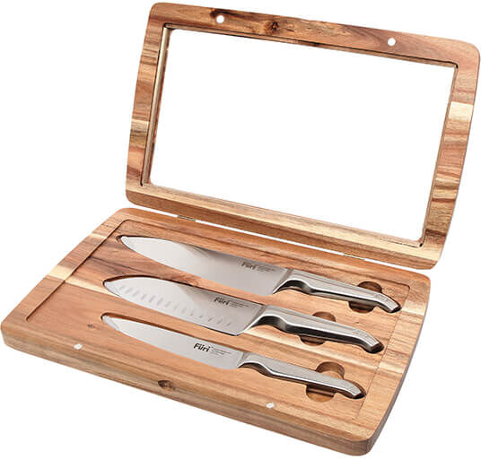 Furi Knives Furi Pro 3 Piece Acacia Knife Set