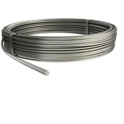 OBO 5021227 Rundleiter 50m Ring 10mm Edelstahl, rostfrei A2 1.4301 RD 10-V2A  - 50 Meter