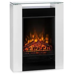 Studio 5 Elektrischer Kamin Heizlüfter 900/1800 W Fernbedienung Weiß