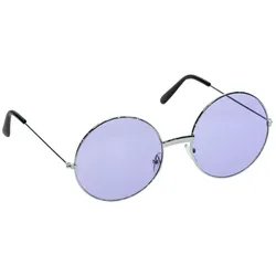 Brille "Hippie", 6 cm Ø, lila