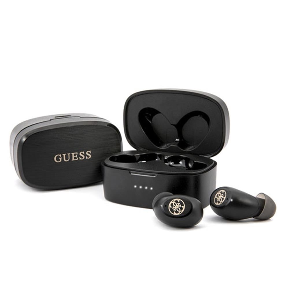 Guess Bluetooth stereo-koptelefoon TWS V5.0 met oplaadstation, zwart (GUTWSJL4GBK)