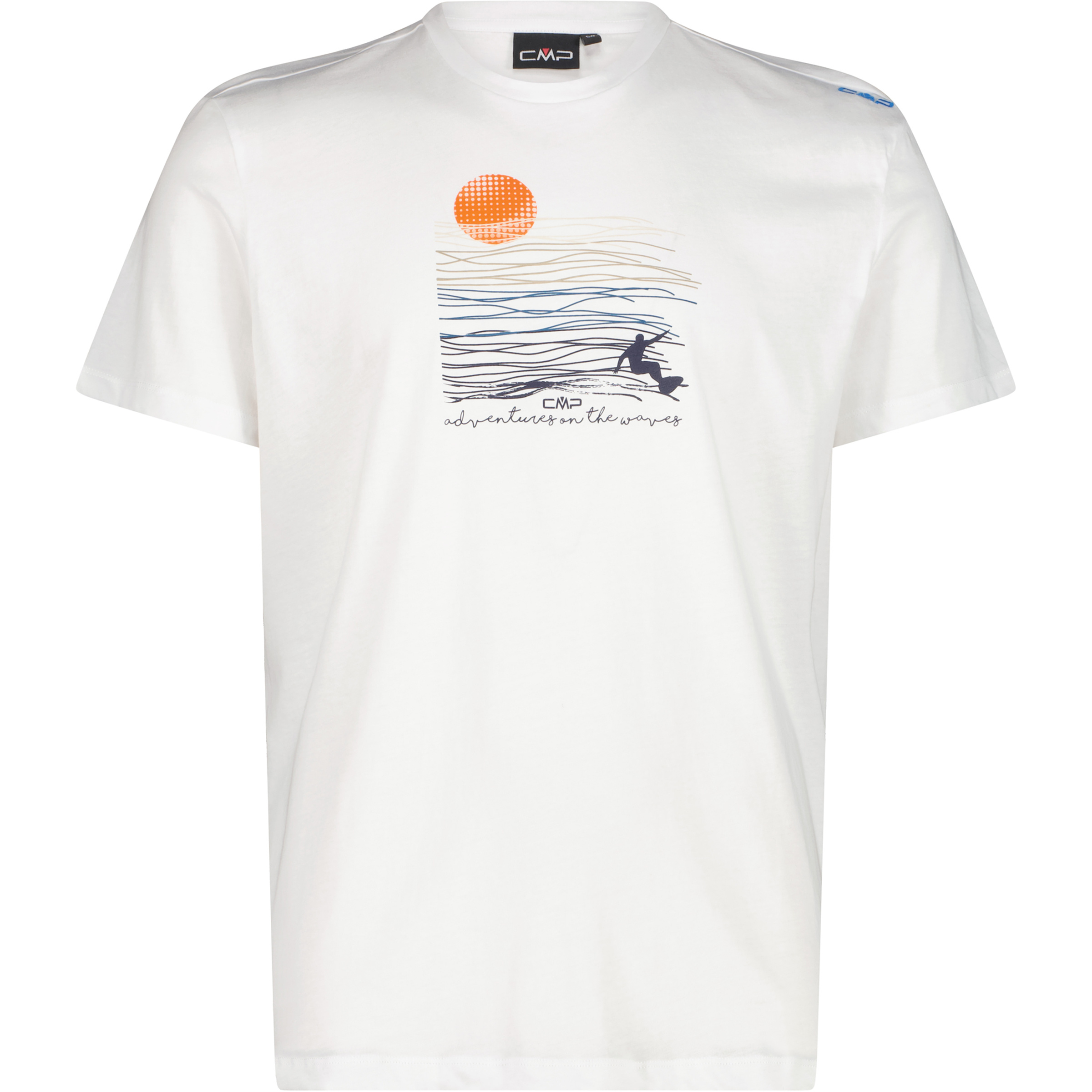 CMP Print Herren T-Shirts weiss Größe XXL Lifestyle Hautfreundlich