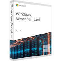 Windows Server 2025 Standard 16 Core, Betriebssystem-Software DVD-ROM, DVD