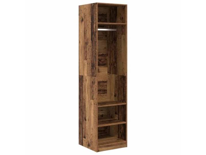 HNSMFPRE Schrank aus Holz, antik, 50 x 50 x 200 cm, aus Holz Klare Linien, minimalistischer Stil, Regalbretter, MDF, freistehendes Design, Pflege mit feuchtem Tuch