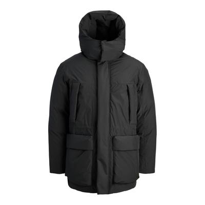 Parka JACK & JONES "JCOSCOPE TECHNICAL PARKA", Herren, Gr. XS, schwarz, Web, Obermaterial: 100% Polyester, unifarben, regular fit, Jacken Parka
