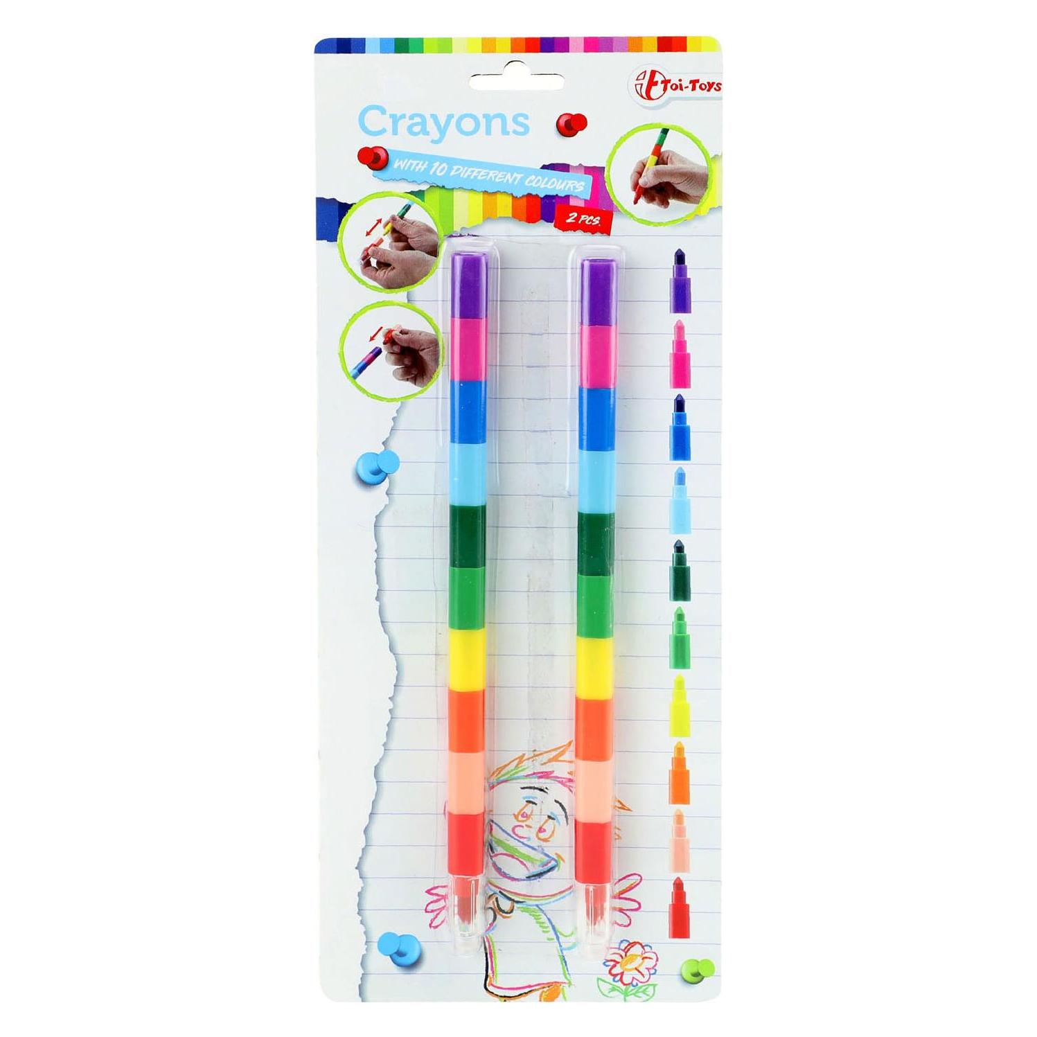 Toi-Toys 10-in-1-Crayon Stift (2x) (46015)