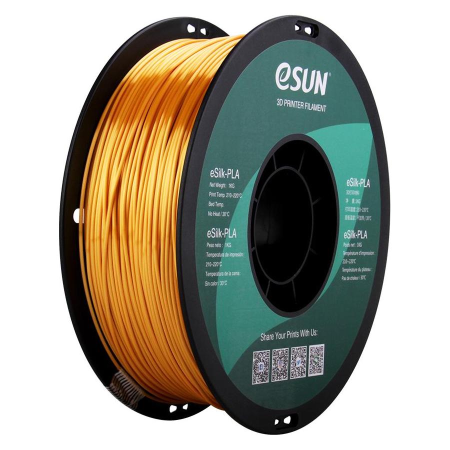 eSUN eSilk Mystic-PLA Gold-Rot-Grün Filament 1.75mm 1Kg (PLA, 1000 g, 1.75 mm) (ePLA-SilkMystic-P175JRG1)