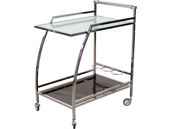 Bartisch INOSIGN, silber (silberfarben, silberfarben, milchglas, 81), B:64cm H:81cm T:43cm, Tische, Bartisch