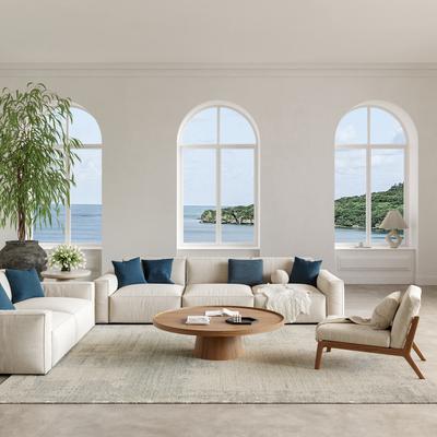 Nourison Harmony Indoor only Grey Abstract Area Rug