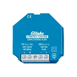 Eltako 30000032 Funk-Fensterkontakt im Falz auf/zu mit Batterie, schwarz eTronic