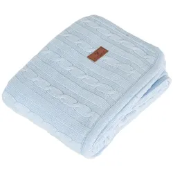 Cangaroo, Babydecke, Sherpy Blue Wiegedecke (100 x 75 cm)