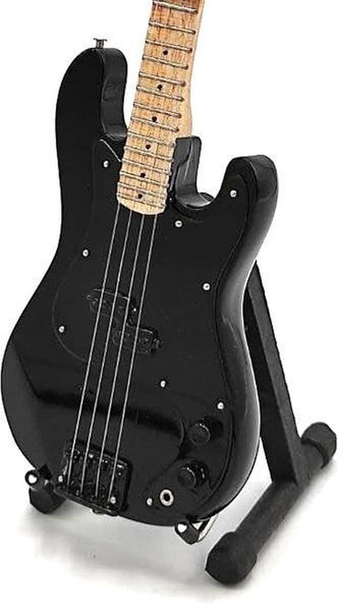Miniatuur replica Fender Precision basgitaar van Roger Waters - Pink Floyd